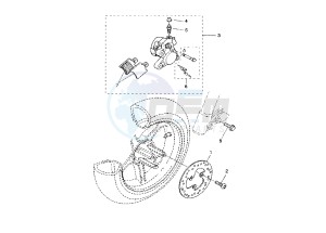 YQ AEROX 50 drawing FRONT BRAKE CALIPER