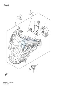 GSR750 (E21) drawing HEADLAMP (GSR750AL2 E21)