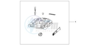 NT650V drawing REAR BASE CARRIER