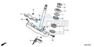 VT750C9 Ireland - (EK / MME) drawing STEERING STEM