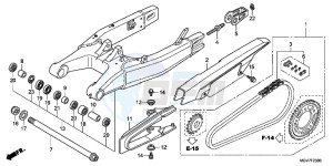 CBR600FC drawing SWINGARM