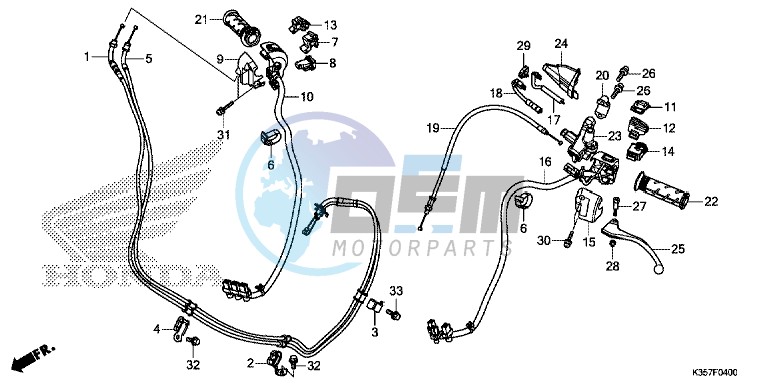 HANDLE LEVER/SWITCH/CABLE