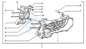 Zip 50 catalyzed drawing Crankcase