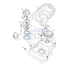 HW XENTER 150 drawing FUEL TANK