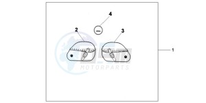 VT750CA9 Australia - (U / ST) drawing LEATHER SADDLE BAG SET