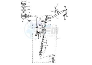 YZ LC 250 drawing REAR MASTER CYLINDER