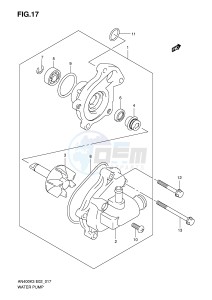 AN400 (E2) Burgman drawing WATER PUMP