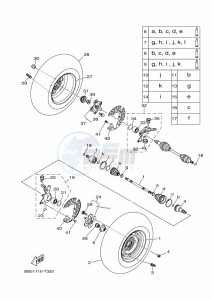 YFM450FWBD YFM45KPHK (BB5L) drawing FRONT WHEEL