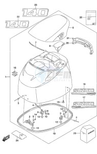 DF 140A drawing Engine Cover