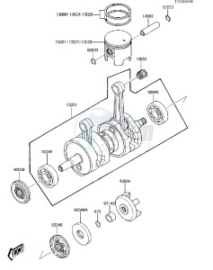 JF 650 A [X2] (A3) [X2] drawing CRANKSHAFT_PISTON-- S- -