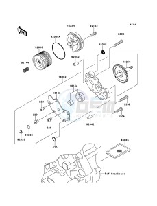 KLX250 KLX250S9F GB XX (EU ME A(FRICA) drawing Oil Pump