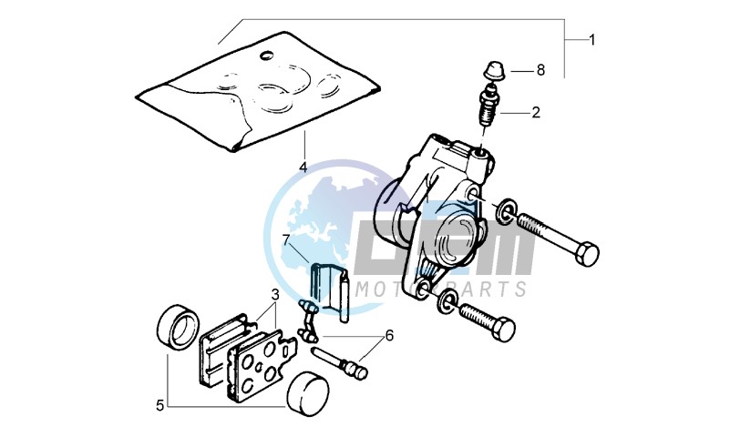 Front brake caliper