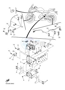 XJ6F ABS 600 DIVERSION F (ABS) (1DG4) drawing ELECTRICAL 3