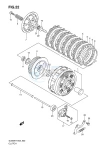 DL650 (E2) V-Strom drawing CLUTCH