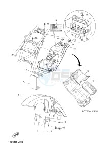 XTZ660Z TENERE (11D9) drawing FENDER