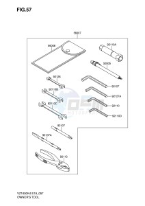 VZ1600 (E19) drawing OWNER'S TOOL