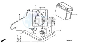 CBR125RW9 Australia - (U) drawing BATTERY (CBR125RW7/RW9/RWA)