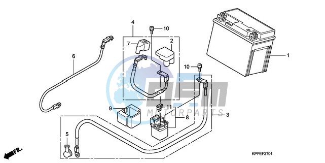 BATTERY (CBR125RW7/RW9/RWA)