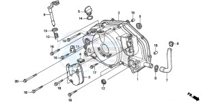 NSR125R drawing RIGHT CRANKCASE COVER