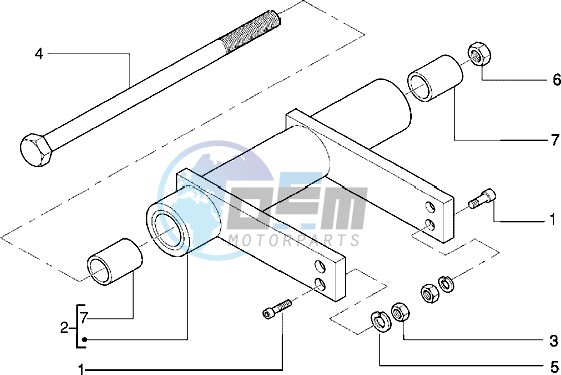 Swinging arm