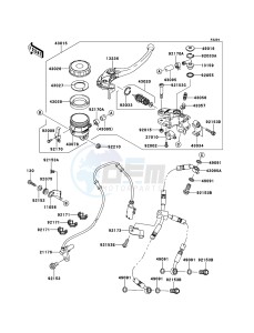 NINJA_ZX-10R ZX1000JDF FR XX (EU ME A(FRICA) drawing Front Master Cylinder