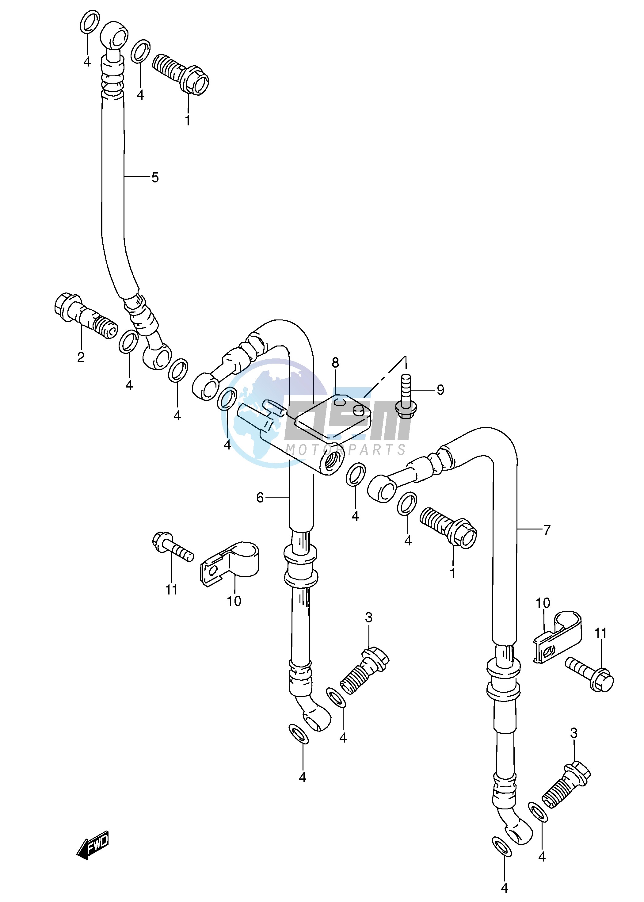 FRONT BRAKE HOSE