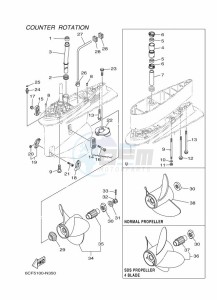 LF300XCA drawing PROPELLER-HOUSING-AND-TRANSMISSION-4