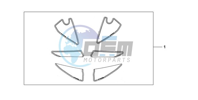 RACING STICKER WHITE BACKGROUND 'NUMBER PLATE STICKERS' WITH