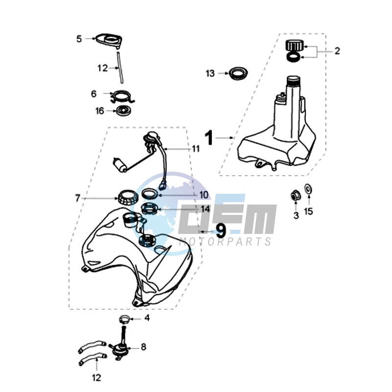 TANK AND FUEL PUMP