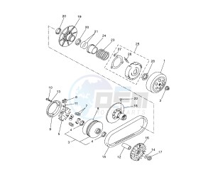 YP R X-MAX 250 drawing CLUTCH