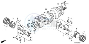 GL18009 Australia - (U / AB NAV) drawing CRANKSHAFT/PISTON