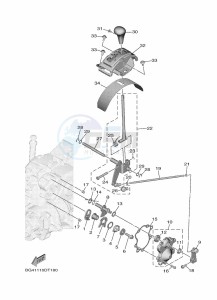 YXE850EN YXE85WPAL (BAN7) drawing SHIFT SHAFT