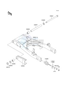 EN 500 C [VULCAN 500 LTD] (C6F-C9F) C8F drawing SWINGARM