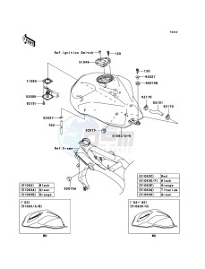 Z1000 ZR1000-A3H FR GB XX (EU ME A(FRICA) drawing Fuel Tank