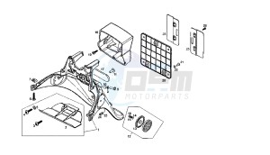 BOULEVARD - 125 CC 4T EU3 drawing MUDGUARD FLAP