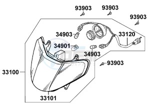 VITALITY 50 drawing Head Light