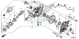 TRX500FA6F TRX500FA ED drawing REAR FINAL GEAR