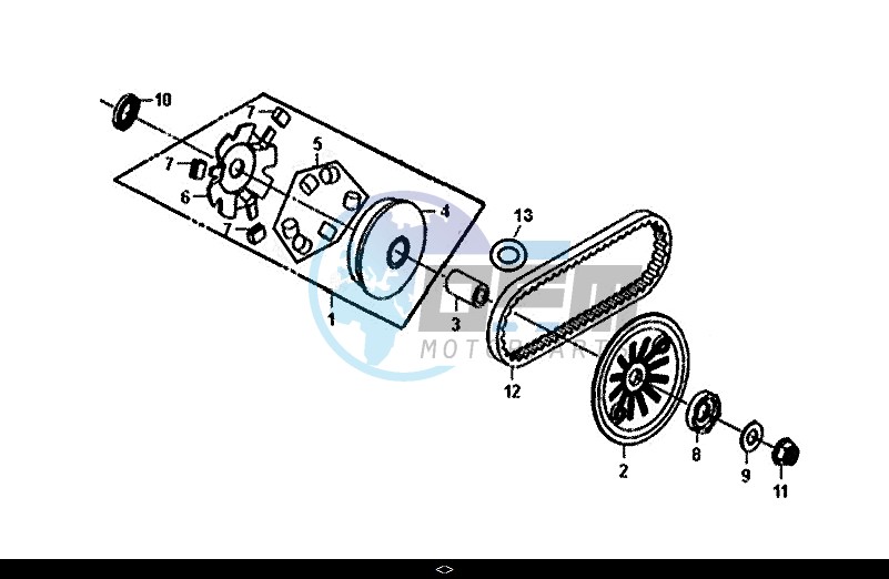 MOVABLE DRIVE FACE ASSY