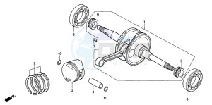 SH125R drawing CRANKSHAFT/PISTON