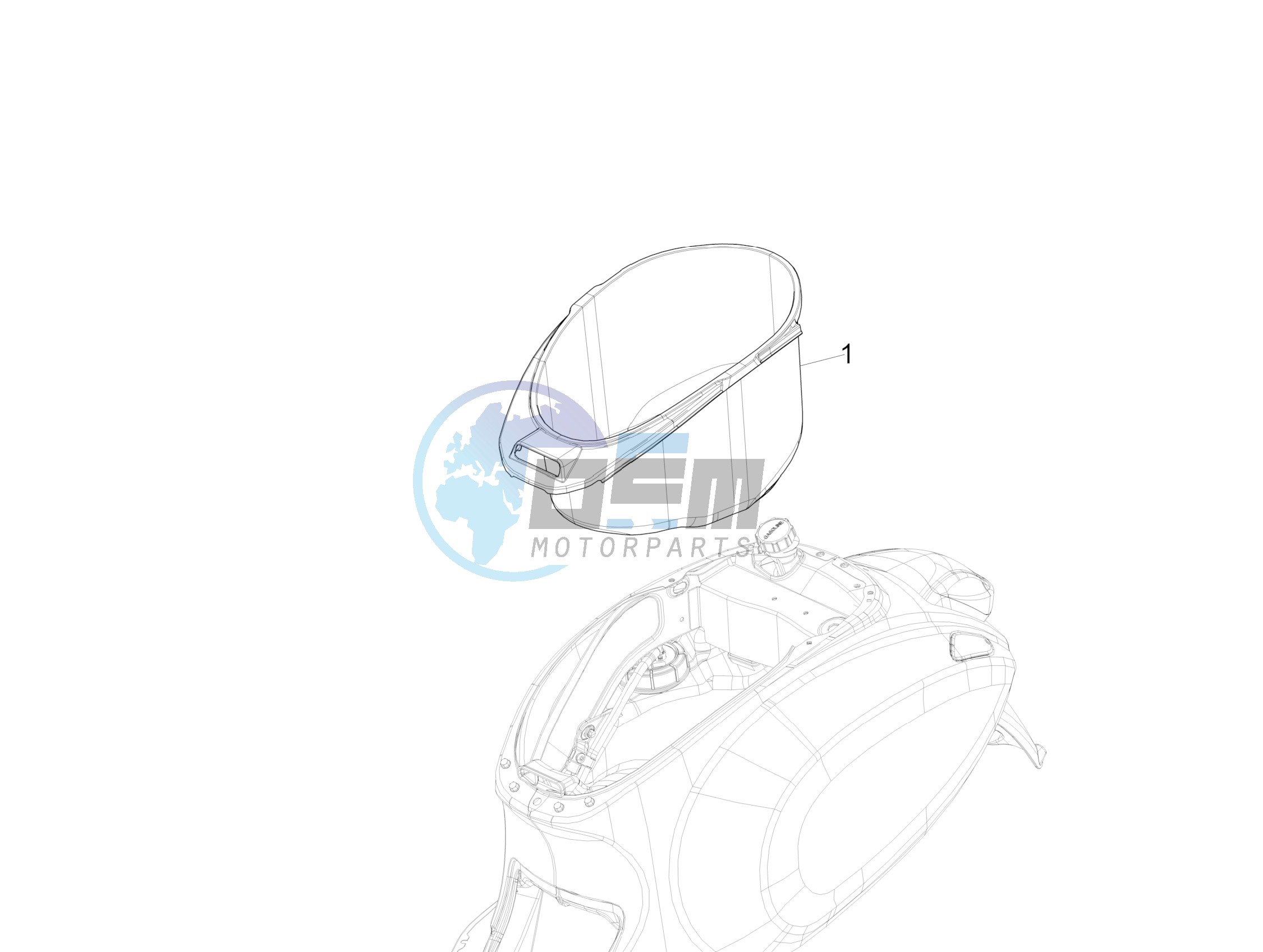 Helmet housing - Undersaddle