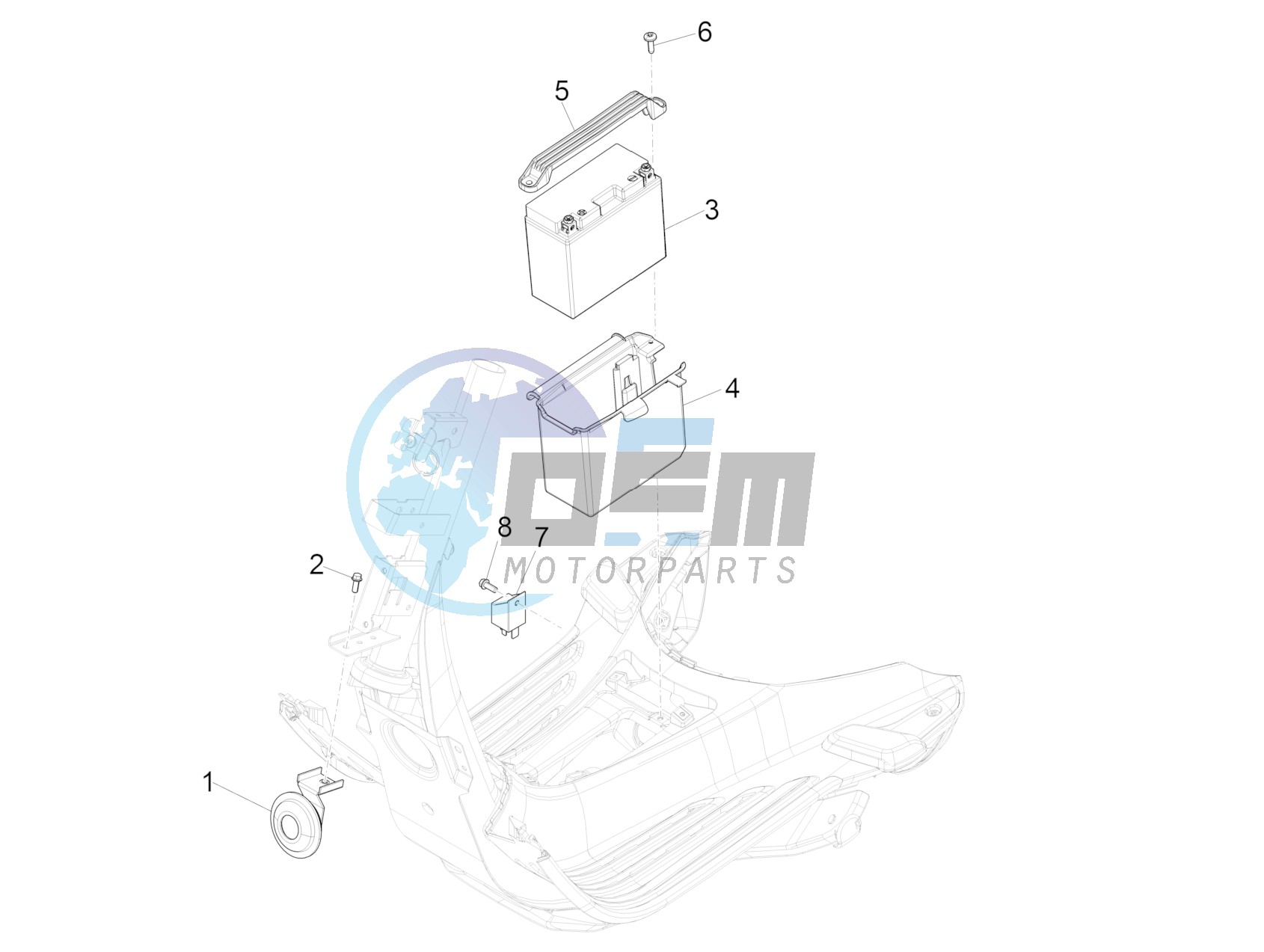 Remote control switches - Battery - Horn