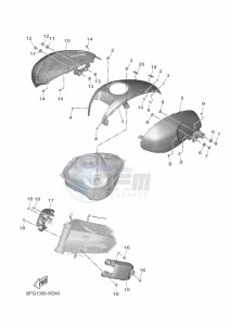 XSR125 MTM125 (BFG1) drawing FUEL TANK 2