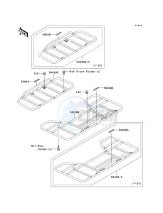 KLF 250 A [BAYOU 250] (A6F-A9F) A6F drawing CARRIER-- S- -