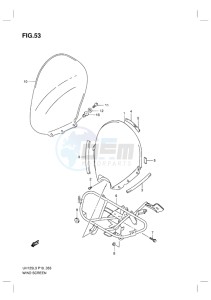 UH125 BURGMAN EU drawing WINDSCREEN