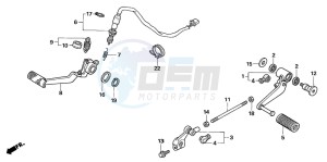 CB1300F1 CB1300SUPER FOUR drawing PEDAL