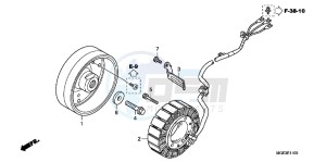 VFR1200FDD VFR1200F Dual Clutch UK - (E) drawing GENERATOR