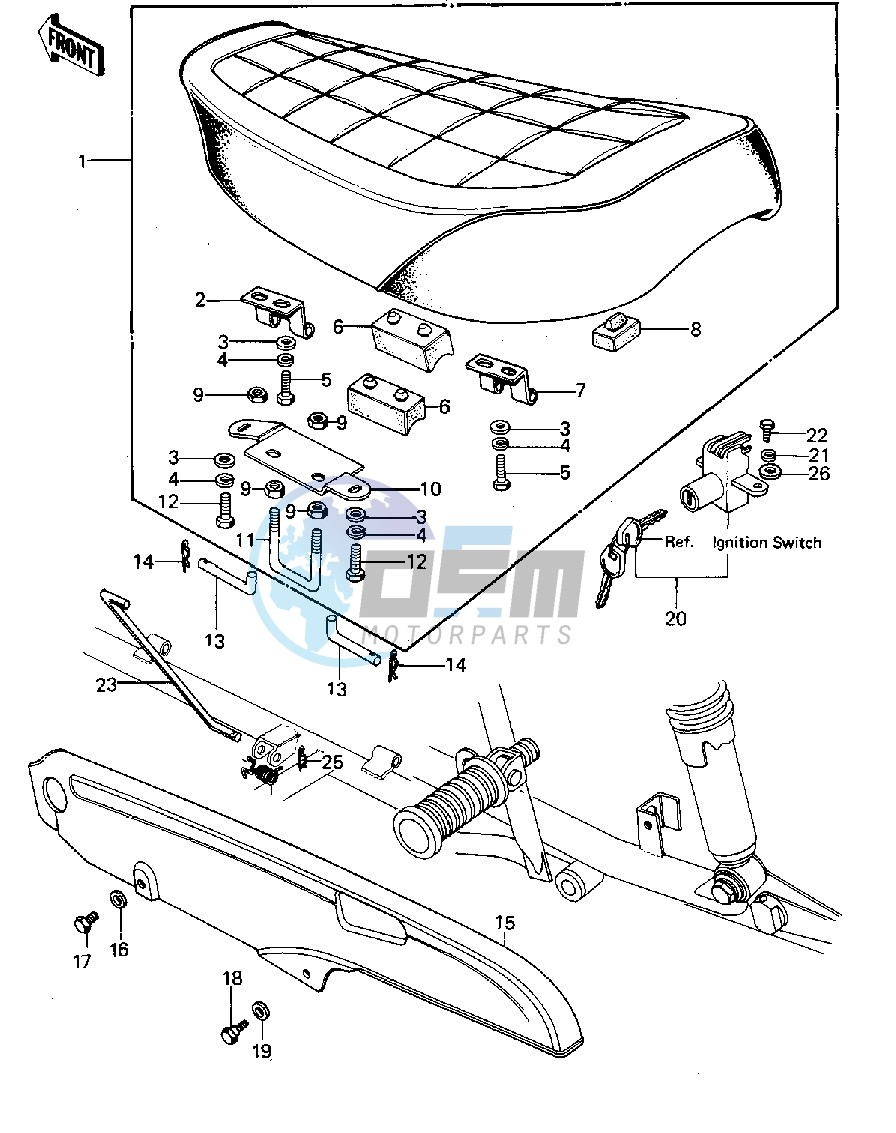 SEAT_CHAIN COVER -- 77-78 A1_A2_A2A- -