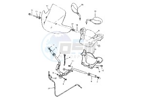 YP MAJESTY 150 drawing STEERING HANDLE -CABLE