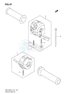 GSF-1250S BANDIT EU drawing HANDLE SWITCH