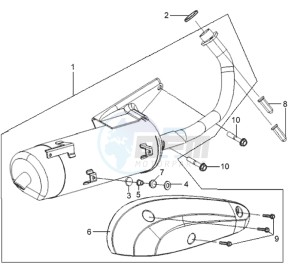 MIO 100 drawing EXHAUST